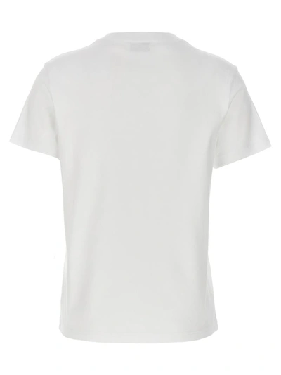 Shop Lanvin Logo Embroidery T-shirt In White