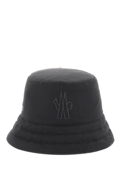 Shop Moncler Grenoble Bucket Hat In Gore-tex 3l In Black