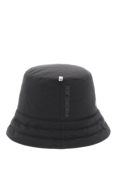Shop Moncler Grenoble Bucket Hat In Gore-tex 3l In Black