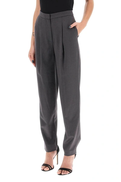 Shop Mvp Wardrobe Meda Wool Blend Trousers In Grey