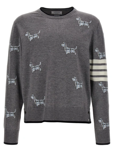 Shop Thom Browne 'hector' Sweater In Gray