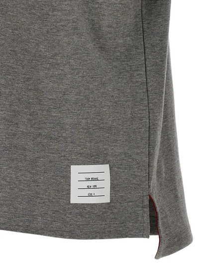 Shop Thom Browne '4 Bar' T-shirt In Gray