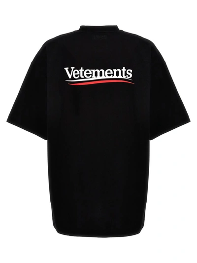 Shop Vetements 'campaign Logo' T-shirt In Black