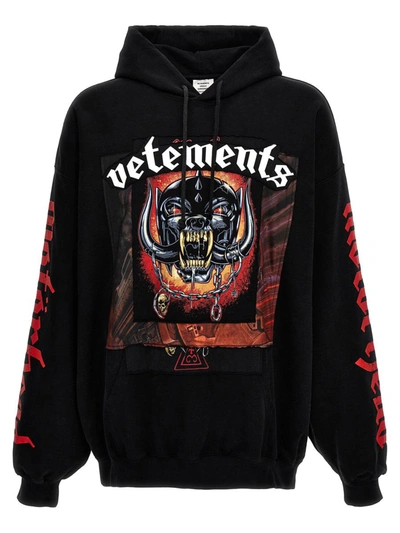 Shop Vetements 'motorhead' Hoodie In Black