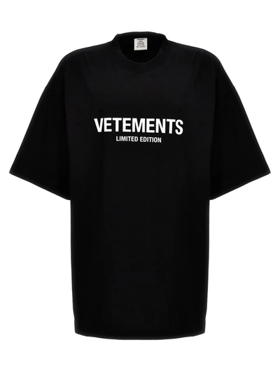 Shop Vetements 'limited Edition' T-shirt In White/black