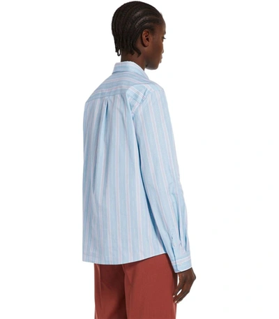 Shop Weekend Max Mara Bahamas Cielo Striped Shirt In Blue