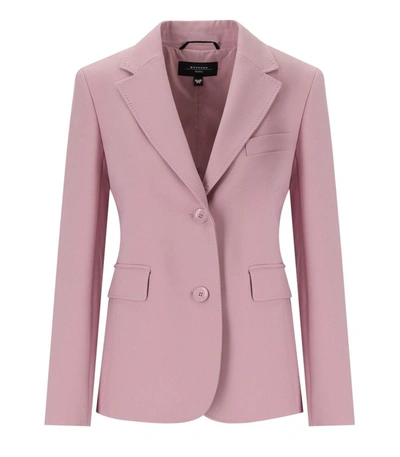 Shop Weekend Max Mara Uva Pink Single Breasted Blazer