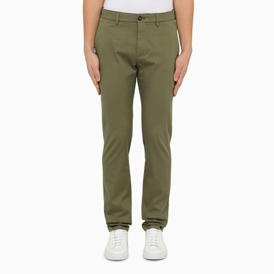 Shop Department 5 Military Cotton Chino Trousers In Green