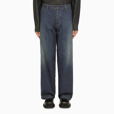 Shop Maison Margiela Straight Jeans With Americana Wash In White