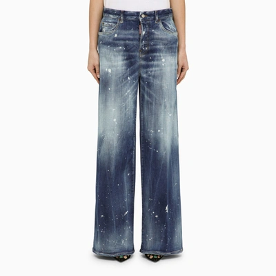 Shop Dsquared2 | Kinki Traveller Washed Denim Jeans In Blue