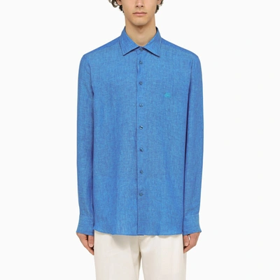 Shop Etro | Light Blue Linen Shirt