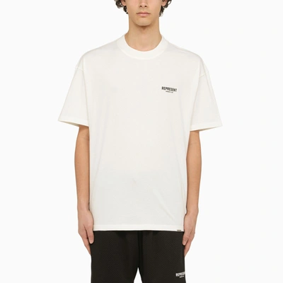 Shop Represent | Owners Club Crewneck White T-shirt