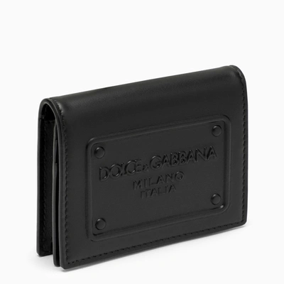 Shop Dolce & Gabbana Dolce&gabbana | Black Leather Wallet With Logo