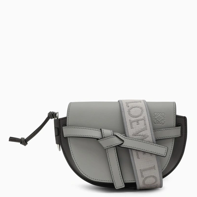 Shop Loewe Grey Gate Dual Mini Cross-body Bag