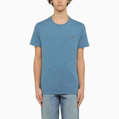 Shop Polo Ralph Lauren | Classic Marine Heather T-shirt In Blue