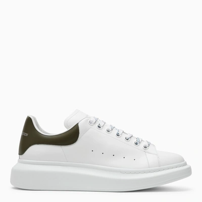 Shop Alexander Mcqueen | White/khaki Oversize Sneakers