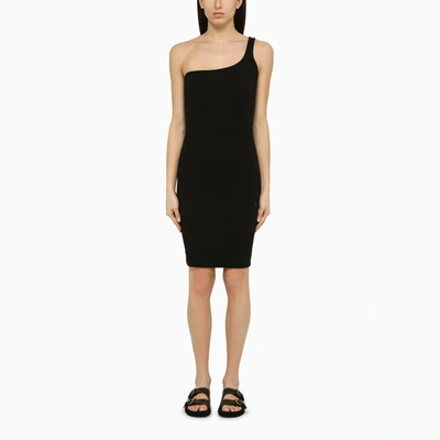 Shop Isabel Marant Black One-shoulder Cotton Dress