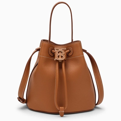 Shop Burberry | Tb Mini Brown Leather Bucket Bag