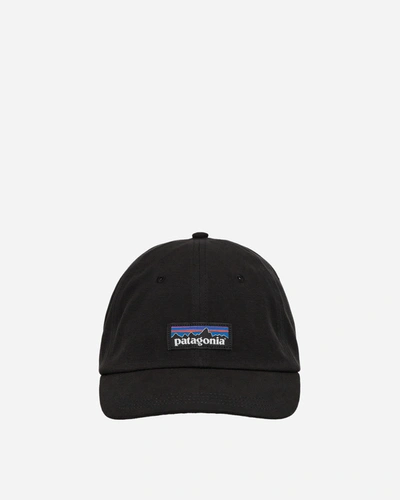 Shop Patagonia P-6 Label Trad Cap In Black