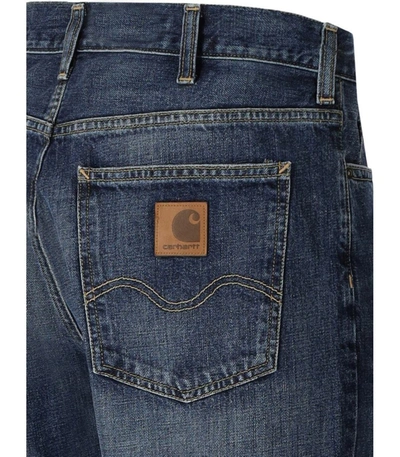 Shop Carhartt Wip  Marlow Blue Jeans