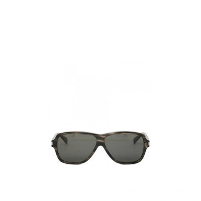 Saint Laurent 609 Aviator Sunglasses In Gray