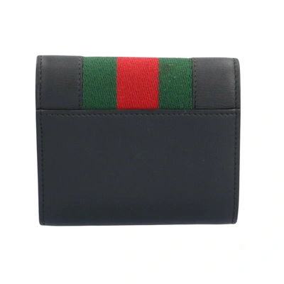 Shop Gucci Sylvie Black Leather Wallet  ()