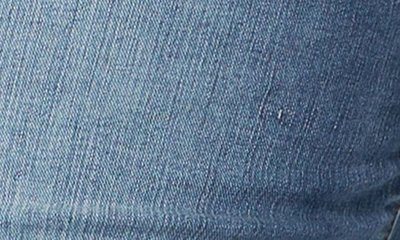 Slink Jeans Frayed Hem Denim Bermuda Shorts In Hazel
