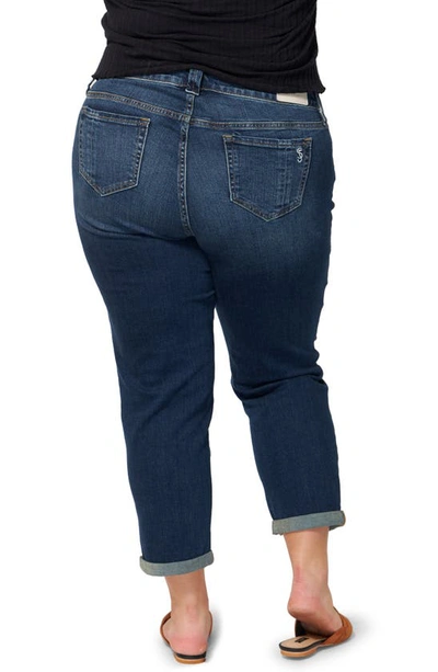 Shop Slink Jeans High Waist Straight Leg Boyfriend Jeans In Kelly