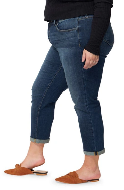 Shop Slink Jeans High Waist Straight Leg Boyfriend Jeans In Kelly