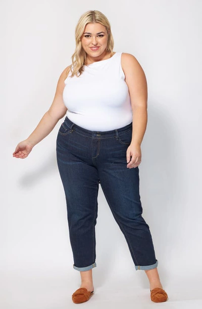 Slink Jeans Rolled Cuff Jeans In Amber