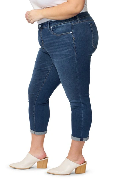 Slink Jeans Rolled Cuff Boyfriend Jeans In Royal
