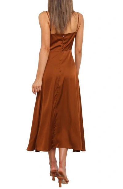 Petal And Pup Womens Franque Midi Lace Dress In Rust