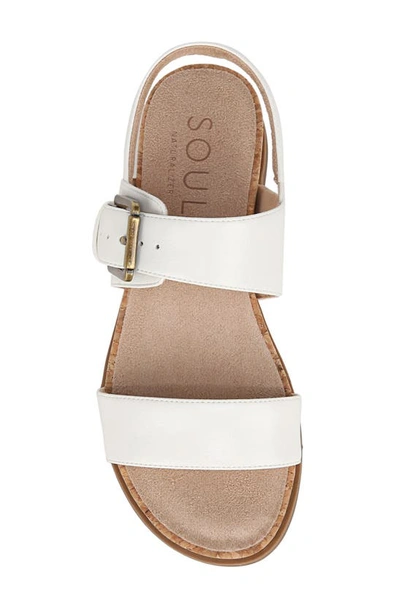 Shop Soul Naturalizer Cindi Strappy Sandal In White Faux Leather
