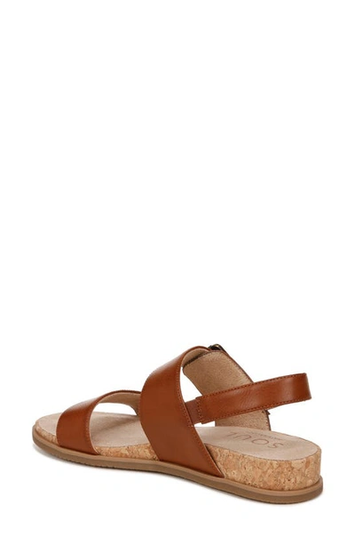 Shop Soul Naturalizer Cindi Strappy Sandal In Mid Brown Faux Leather