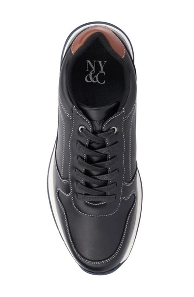 New York And Company Haskel Low Top Sneaker In Black