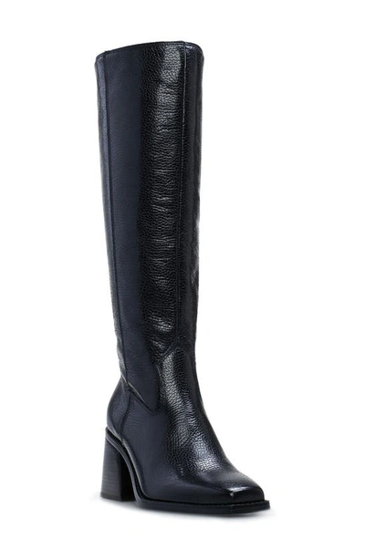 Shop Vince Camuto Sangeti Knee High Boot In Black Pebbled