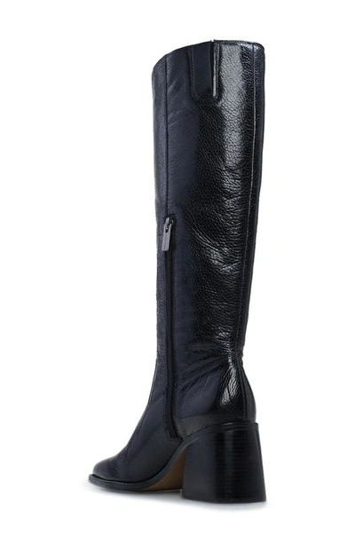 Shop Vince Camuto Sangeti Knee High Boot In Black Pebbled