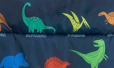 Mimish Kids' Sleep-n-pack Dinosaur Print Sleeping Bag Backpack In Dinosaurs