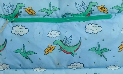 Mimish Kids' Sleep-n-pack Dragon Print Sleeping Bag Backpack In Dragons