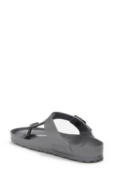Birkenstock Gizeh Platform - Flip-flops With Platform In Metallic Anthracite