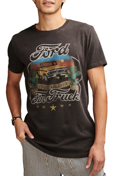 Shop Lucky Brand Ford Fun Truck Graphic T-shirt In Jet Black