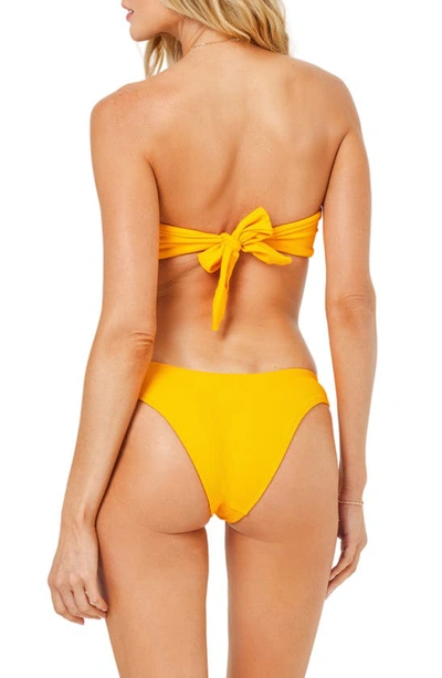 L*space Jasper Bandeau Bikini Top In Mango
