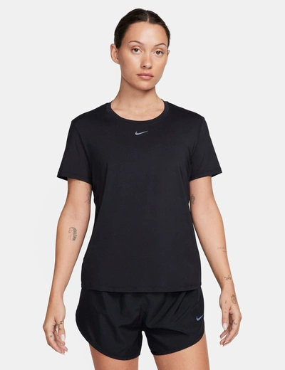 Shop Nike One Classic Dri-fit Short-sleeve Top In Black