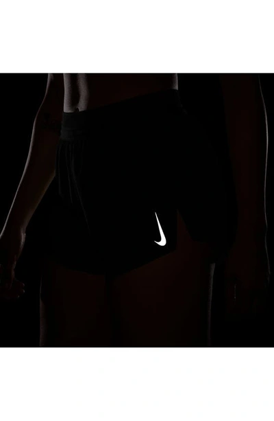 Shop Nike Dri-fit Aeroswift Running Shorts In Black/ White