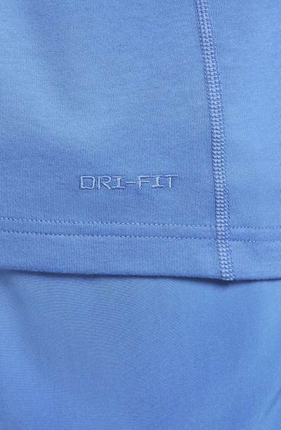 Shop Nike Dri-fit Primary Long Sleeve T-shirt In Star Blue/ Star Blue