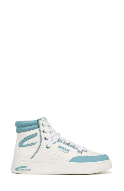 Shop Circus Ny By Sam Edelman Irving High Top Platform Sneaker In Bright White/ Blue Crush