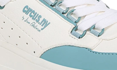 Shop Circus Ny By Sam Edelman Irving High Top Platform Sneaker In Bright White/ Blue Crush