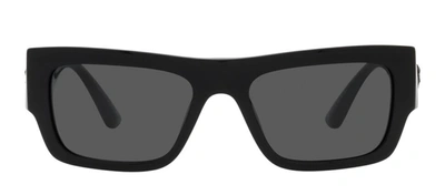 Shop Versace Ve 4416u Gb1/87 Flattop Sunglasses In Grey