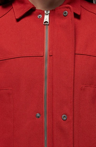 Shop Jordan Novelty Jacket In Dune Red