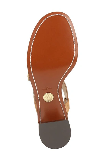 Veronica Beard Etta Strappy Leather Buckle Sandals In Hazelwood